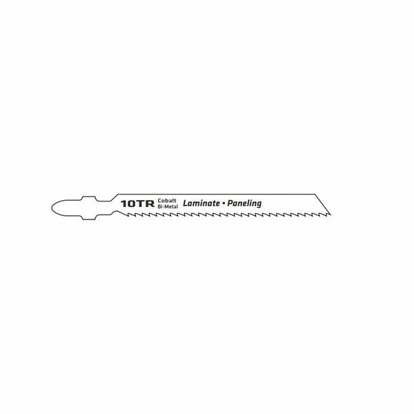 Century Drill & Tool 06232 Jig Saw Blade, 3-5/8 in L, 10 TPI 6232